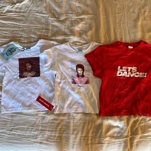 Bundle of 3 Realisation Par Bowie tees